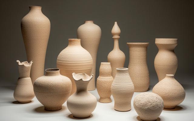 Eine Ausstellung von einzigartigen Keramikstücken aus einer Künstlerkollaboration.